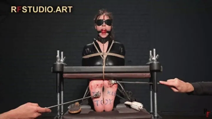 Rf Studio Production - Liza Lush - A Tickle Toy - Tickling in a Catsuit, Toe press, Ballgag and Nosehook (FULL HD MP4)