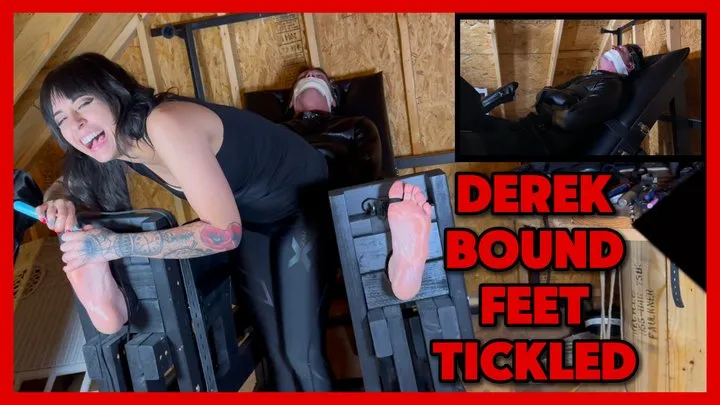 Gothess Bri Femdom - Derek Bound & Feet Tickled ft Fettish
