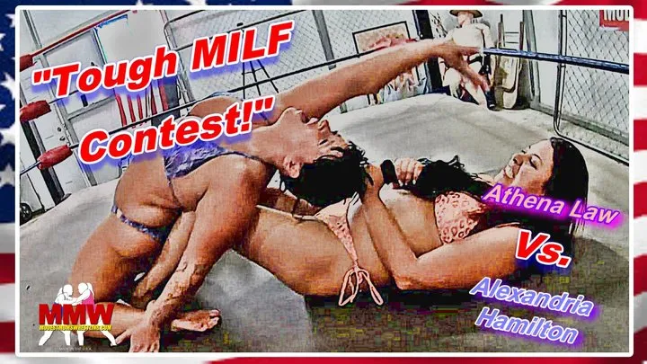 Modest Moms Wrestling - Tough MILF Contest!