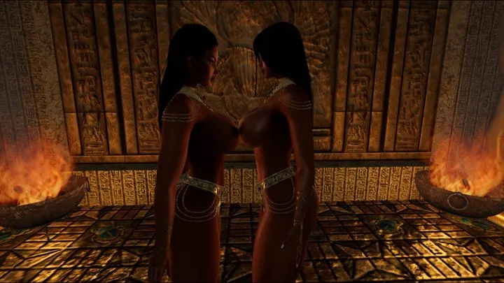 Nicolewrestles - Egyptian female wrestling: slave fights the queen for her freedom HD