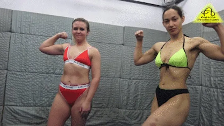 Antschas Wrestling And Fetish Store - Curie vs Siren Max female competitive wrestling match