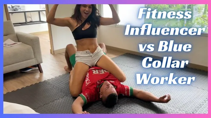 Kink Sports - Fitness Model Tatiana vs Working Man - Competitive Wrestling