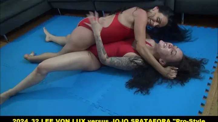 Super Action Fight Productions Clip - 2024_32 LEE VON LUX versus JOJO SPATAFORA “Pro-Style Catfight” (mp4)