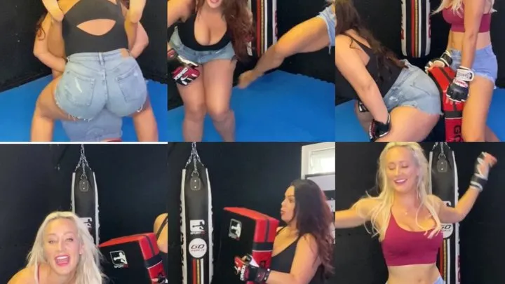 Power Girls Pro Wrestling - BAREFOOT MMA TRAINING TURNS INTO CATFIGHT