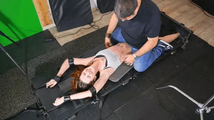 Tickle Frenchtickling  Store - JULINE'S TICKLE TORMENTS CONTINUE IN THE STOCKS - FULL HD MP4