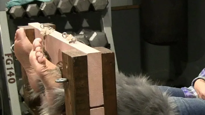 Tickled Pink - Boss gets more CLOSE UP foot tickling in the STOCKS !LOW