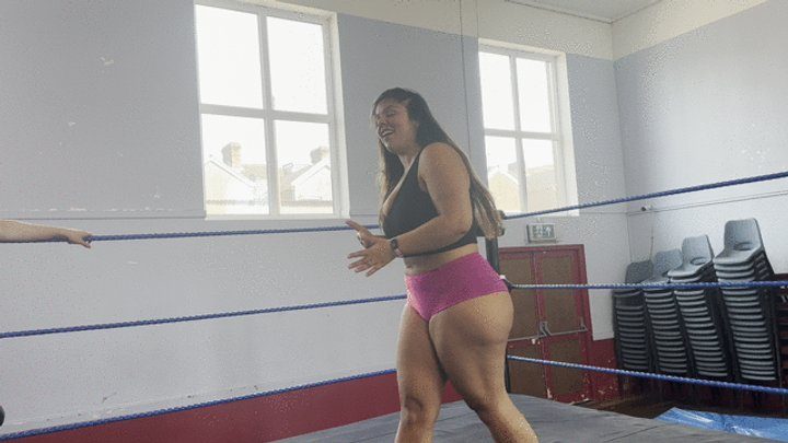 Nadia Sapphire - Bbw tramples on skinny male jobber