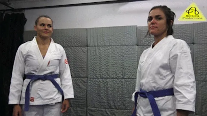 Antschas Wrestling And Fetish Store - Dolly vs Brigit Heart judo gi match