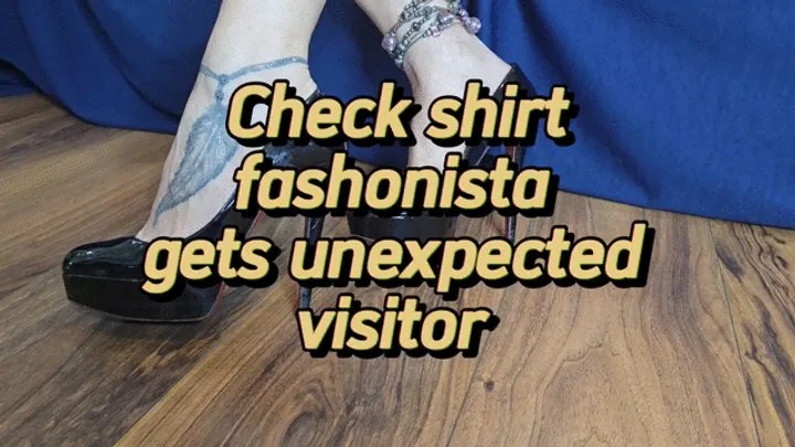 Blackswann Productionsuk - Couple wrestling - checkshirt fashonista gets a visitor