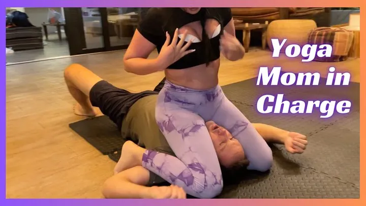 Kink Sports - Yoga Mom Disciplines Single Man - Competitive Scissorhold Wrestling