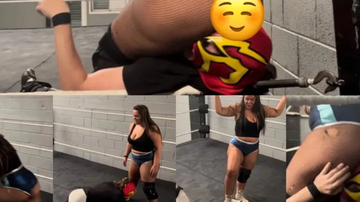 Mixed Wrestling Uk - Lift and carry, ball busting and face sitting