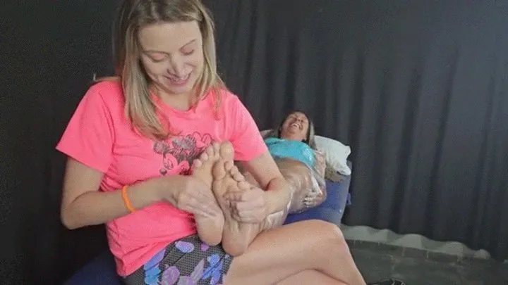 Brazilian Tickling Site - Ticklish Patricia - WRAPPED AND TICKLED - 4K