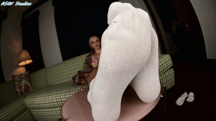 Amateur Soles Giantess And Footjobs - Nordic Blonde sweaty sock soles!! - MP4