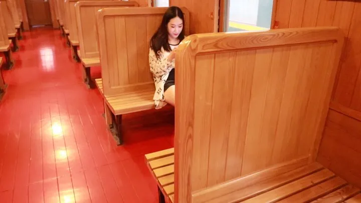 Cgbf - Girl gets tickled on vintage Chinese train cotton socks