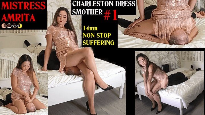 Squeeze N Smother - AMRITA SMOTHERS her slave in SEXY CHARLESTON DRESS (480p)