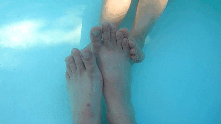Not An Angel - Underwater foot fetish with a girl Un