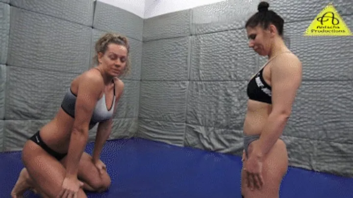 Antschas Wrestling And Fetish Store - Kimbra vs Rada Gold competitive female wrestling match