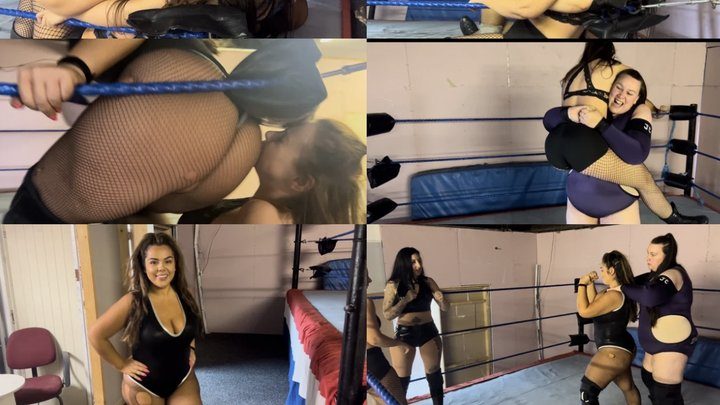 Nadia Sapphire - tag team match (bear hugs, slams and double stinkfaces)