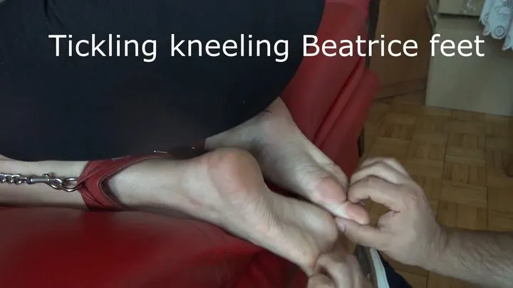 Polish Tickling - Tickling kneeling Beatrice feet
