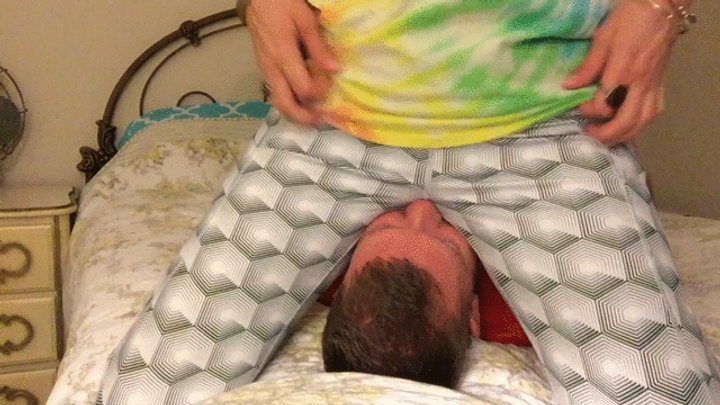 World Of Facesitting - White Yoga Pants Swallows His Head