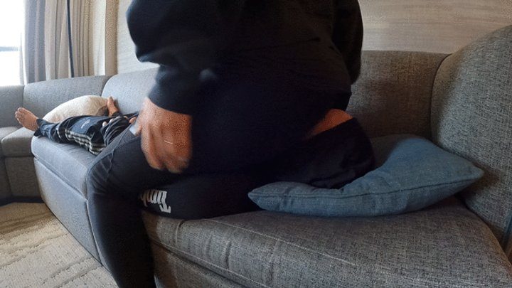 Mistress Padrona Sits - couch sit 1