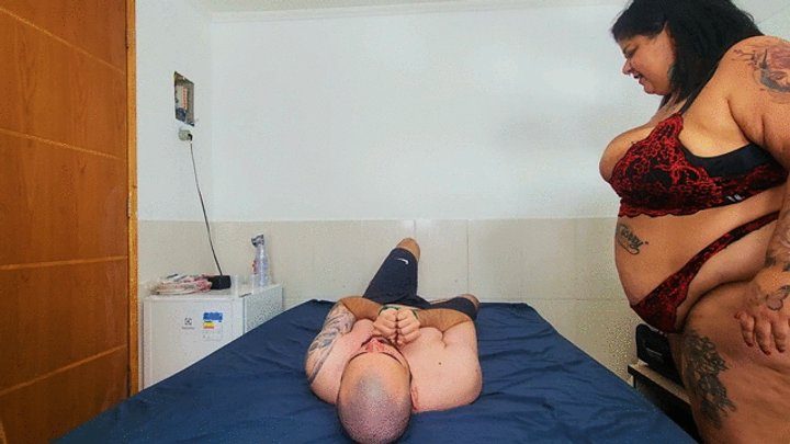 Evil Brazilian Girls - Double Face sitting BBW domme, by Turbinada, Ariel and Slave, (cam by Manu) FULL HD