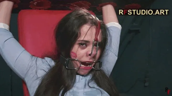 Rf Studio Production - Tonya in Stocks - Cruel tickling her feet by Leya (HD 720p MP4)