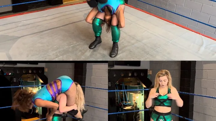 Nadia Sapphire - Blonde drops brunette on her head multiple times