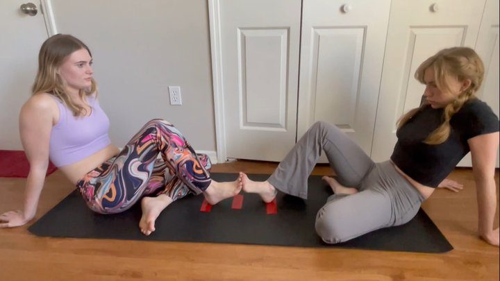 Rich Peruvians Footsie Adventures - Blonde Babes Foot Fight w Stella Elle, Tyler Lynn & Nathalia | Foot Wrestling | Blonde Feet | Toe Fight | House of Soles