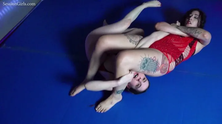 Jennifer Thomas Beatdowns - Tempest Luxx vs Ziva Fey Wrestling - WAOF 2023 (Windows Media)