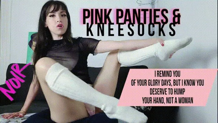 Amara Noir - Pink Panties & KneeSocks