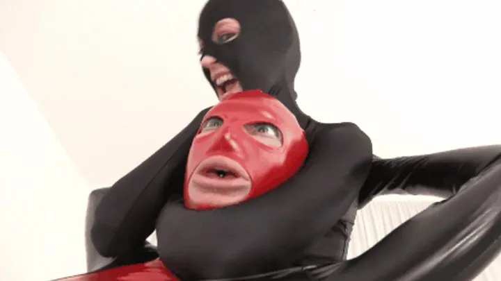 Italian Fetish Game - Red Mask Vs BlackMask, the final clash ( 1 PART )