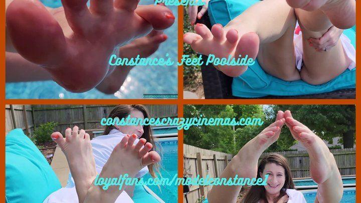 Constances Crazy Cinemas - Constances Feet Pool Side mp4