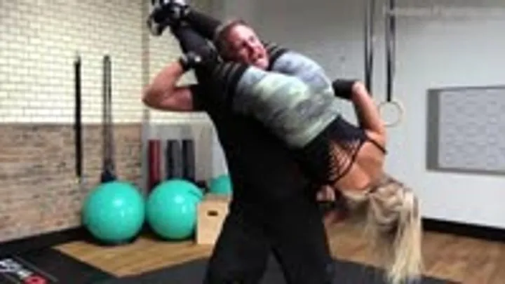 German Goddess Femdom Fighting - The Bully Pamela Gym Beatdowns