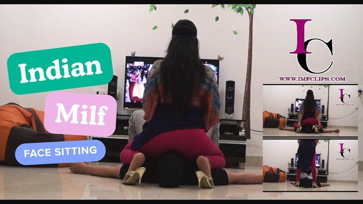 Indian Mistress Femdom - Indian Bhabhi Facesitting - Laundry Man Burns Dupatta