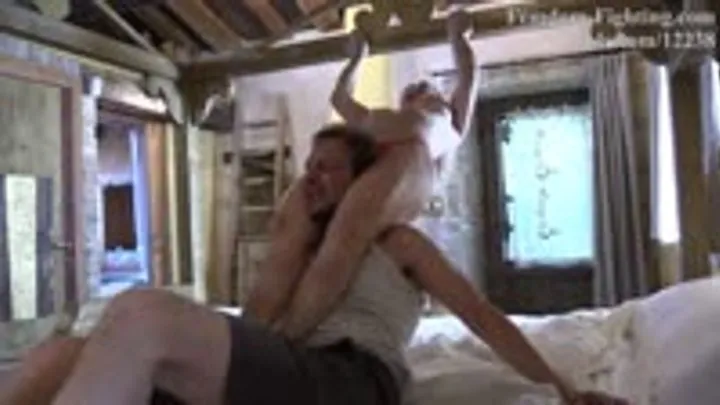 German Goddess Femdom Fighting - Pamela in The Bondage Bitch Reversal