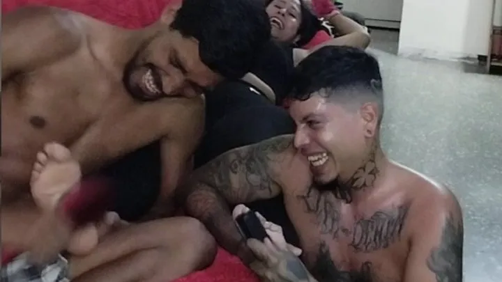 Ninosticklingstudio - Revenge Julio and Abel with France tickling the soles