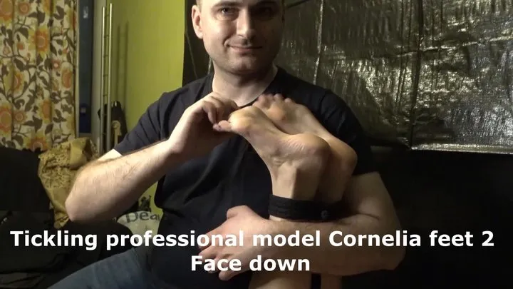 Polish Tickling - Tickling professional model Cornelia 2 face down