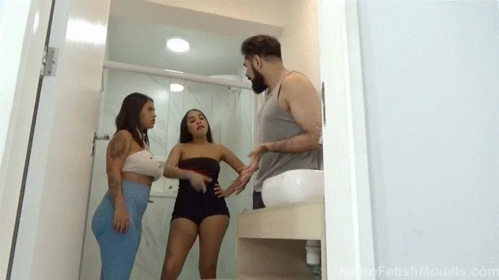 Metrofetishmodels - Bella And Bruna: Your Girlfriend Kicked You Out But You Can Stay With Us And Be Our Fart Toilet (Part 1)