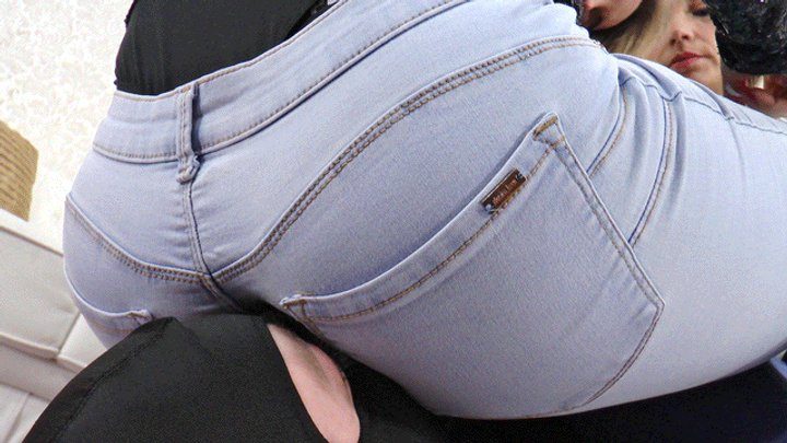 Boss Girls - Queen Hanna and Mistress Jane - So close to their jeans asses!