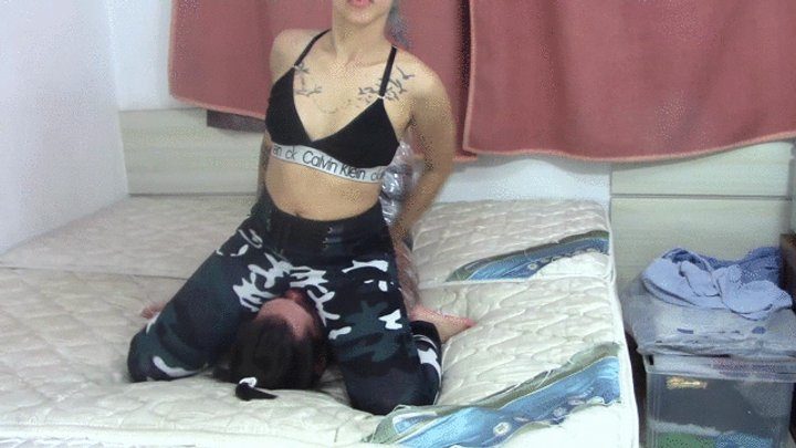 Ms Fetish Studio - Delicate New Princess with her hot ass smothering her stupid slave Part 2 By Polly Jordan and Daniel Santiago