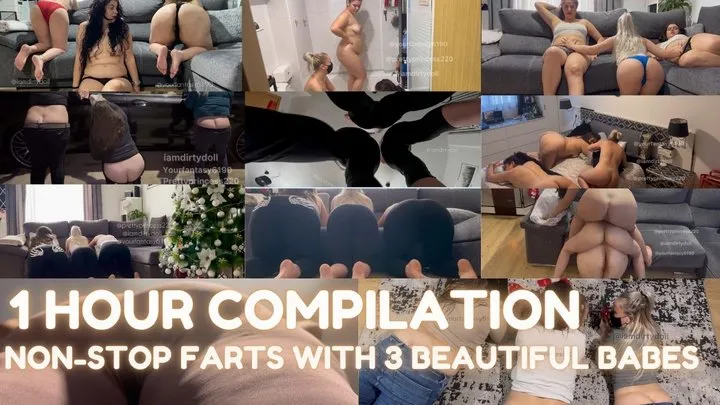 Your Fantasy Store - 1 HOUR NON-STOP Farts with 3 Beautiful Babes Compilation