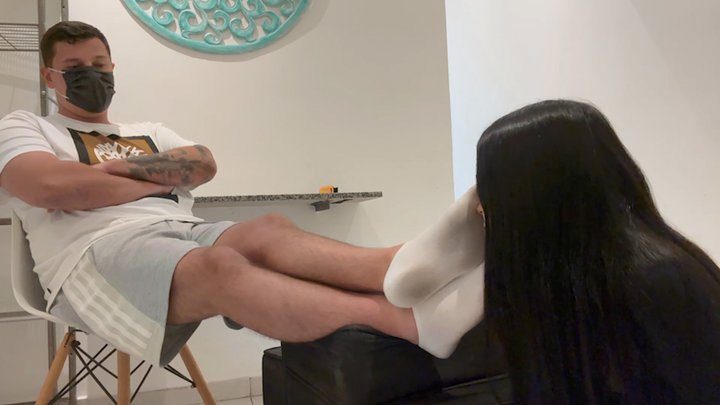 Girls Submission - Your tongue is like a cleaner for my feet!