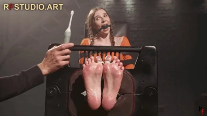 Rf Studio Production - Meloxy - Intensive Feet Tickling in Stocks with Various Tools (FULL HD MP4)