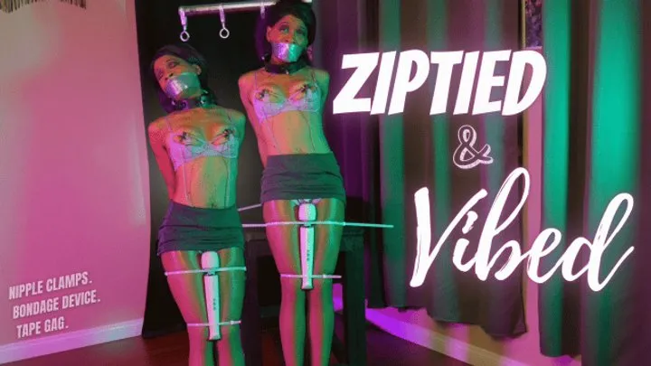 Cupcake Sinclair - Ziptied & Vibed: STANDING STRUGGLE WHILE STIMULATED IN 4K