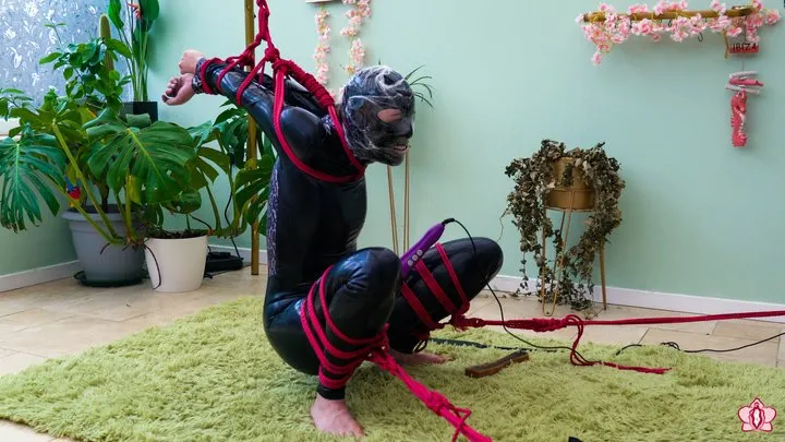 Lustful Orchid - Slave Mila Struggles for Air in Extreme Predicament Bondage with Wand Torment and Lesbian Domination by Rabbit (4K)