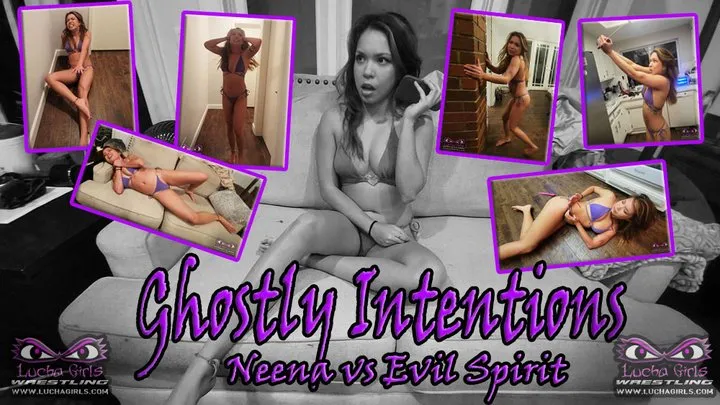Lucha Girls ~ Female Pro Wrestling - 1287-Ghostly Intentions - Neena vs Unseen Spirit