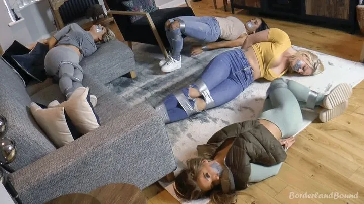 Borderland Bound - Daisy, Emma, Brook & Courtney in: It’s Quadruple the TakeDowns Beyond the Old Plaster Stores as Feisty Amateur Sleuths Battle Their Bonds to the Bitter End! (HD)