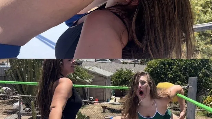 Power Girls Pro Wrestling - Nadia sapphire vs Becky wreckie (low blows and stink faces)