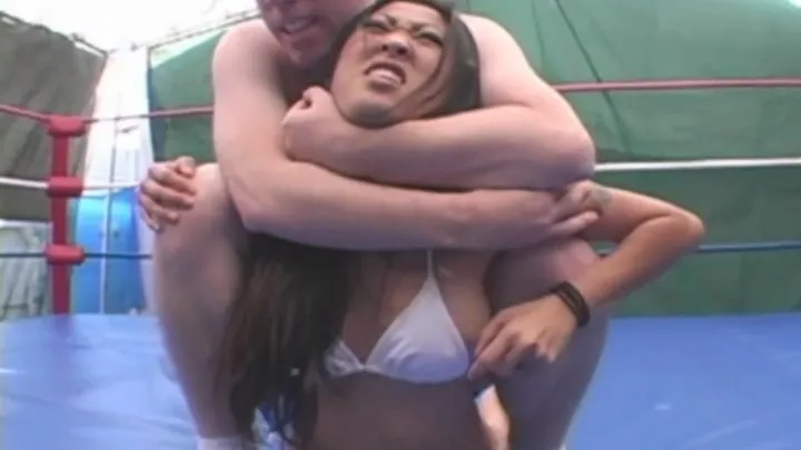 Ring Women Video - Wrestling Clips - Asian Domination of an American Wimp - Nicole Oring VS Bret